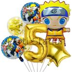 Parti Station Anime Naruto 5 Yaş Doğum Günü Balon Set Naruto Tema Doğum Günü Parti Balon Set