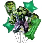 Parti Station Avengers Hulk 1 Yaş Doğum Günü Balon Set Hulk Tema Doğum Günü Parti Balon Set