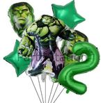Parti Station Avengers Hulk 2 Yaş Doğum Günü Balon Set Hulk Tema Doğum Günü Parti Balon Set