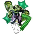 Parti Station Avengers Hulk 7 Yaş Doğum Günü Balon Set Hulk Tema Doğum Günü Parti Balon Set