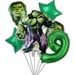 Parti Station Avengers Hulk 9 Yaş Doğum Günü Balon Set Hulk Tema Doğum Günü Parti Balon Set