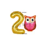 Parti Station Baykuş Gold 2 Yaş Balon Set PSBAYKUŞ-1