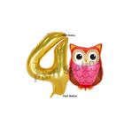 Parti Station Baykuş Gold 4 Yaş Balon Set PSBAYKUŞ-1