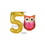 Parti Station Baykuş Gold 5 Yaş Balon Set PSBAYKUŞ-1