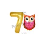 Parti Station Baykuş Gold 7 Yaş Balon Set PSBAYKUŞ-1