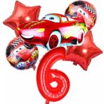 Parti Station Cars Arabalar Şimşek Mcqueen Yarış Arabası Konsept 6 Yaş Balon Set Cars Arabalar Doğum Günü Set