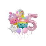 Parti Station Cupcake 5 Yaş Balon Set PSICECUP