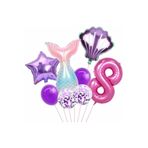 Parti Station Deniz Kızı 8 Yaş Balon Set PSDNZ1BS
