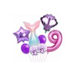 Parti Station Deniz Kızı 9 Yaş Balon Set PSDNZ1BS