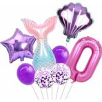 Parti Station Deniz Kızı Konsept 0 Yaş Balon Deniz Kızı Doğum Günü Set Yaş Balon Set