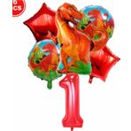 Parti Station Dinazor Konsept 1 Yaş Balon Set Dinazor T-Rex Konsept Doğum Günü Set Yaş Balon Set