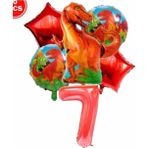 Parti Station Dinazor Konsept 7 Yaş Balon Set Dinazor T-Rex Konsept Doğum Günü Set Yaş Balon Set