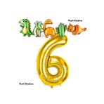 Parti Station Dinozor Gold 6 Yaş Balon Set PS-DİNO-A