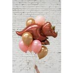 Parti Station Dinozor Konsept Kahverengi Dinozor Balon Set Dinosaur Balloon Birthday Party Set