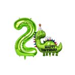 Parti Station Dinozor Yeşil 2 Yaş Balon Set PSHBDİNOY