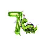 Parti Station Dinozor Yeşil 7 Yaş Balon Set PSHBDİNOY