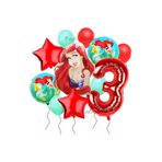 Parti Station Disney Prensesi Deniz Kızı Prenses Ariel Konsept 3 Yaş Doğum Günü Balon Set Aquaman Ariel Balon Set