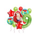 Parti Station Disney Prensesi Deniz Kızı Prenses Ariel Konsept 9 Yaş Doğum Günü Balon Set Aquaman Ariel Balon Set