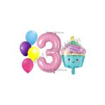 Parti Station Dondurma Pastane 3 Yaş Balon Set PSSEKER-1