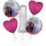 Parti Station Frozen 1 Yaş Balon Set Elsa Balon Folyo Balon Set Konsept Karlar Ülkesi Doğum Günü Set Yaş Balon
