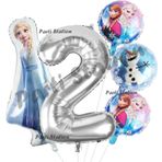 Parti Station Frozen Balon 1 Yaş Doğum Günü Set Frozen Elsa Karlar Ülkesi Konsept Balon ve Gümüş Rakam Balon
