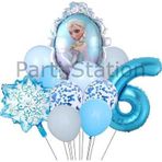 Parti Station Frozen Elsa 6 Yaş Balon Set Karlar Ülkesi Elsa Konsept Doğum Günü Folyo Balon Set