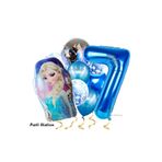 Parti Station Frozen Elsa 7 Yaş Balon Set Karlar Ülkesi Frozen Elsa Konsept Doğum Günü Parti Helyum Balon Buketi