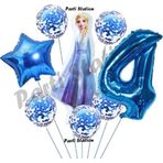 Parti Station Frozen Karlar Ülkesi Elsa Konsept Doğum Günü Balon Set 4 Yaş Elsa Karlar Ülkesi Balon Set
