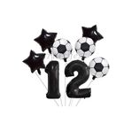 Parti Station Futbol Konsept 12 Yaş Balon Set Maç Konsept Doğum Günü Set Yaş Balon Set