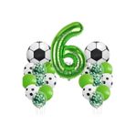 Parti Station Futbol Yeşil 9 Yaş Doğum Günü Balon Set 76cm PSYSLFUTBL