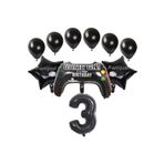 Parti Station Gamer Oyuncu Oyun Konsolu Yaş Folyo Balon Seti Gamer Oyuncu Playstation Konsept Doğum Günü