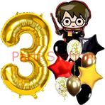 Parti Station Harry Potter 3 Yaş Balon Set Harry Potter Hogwarts Konsept Doğum Günü Parti Balon Set