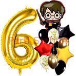 Parti Station Harry Potter 6 Yaş Balon Set Harry Potter Hogwarts Konsept Doğum Günü Parti Balon Set