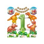 Parti Station Jurassic Dinozor Yeşil 1 Yaş Balon Set PSDİNO