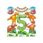Parti Station Jurassic Dinozor Yeşil 5 Yaş Balon Set PSDİNO