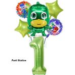 Parti Station Kertenkele Çocuk 1 Yaş Doğum Günü Balon Set