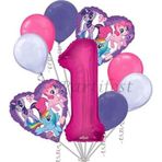 Parti Station My Little Ponny Balon Set My Little Ponny Folyo Balon Set Konsept Doğum Günü Set 1 Yaş Balon