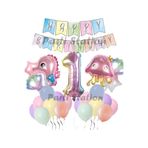 Parti Station Okyanus Deniz Canlıları Pembe 1 Yaş Balon Set PSDENİZX