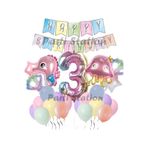 Parti Station Okyanus Deniz Canlıları Pembe 3 Yaş Balon Set PSDENİZX