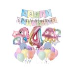 Parti Station Okyanus Deniz Canlıları Pembe 4 Yaş Balon Set PSDENİZX