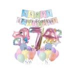 Parti Station Okyanus Deniz Canlıları Pembe 7 Yaş Balon Set PSDENİZX