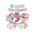 Parti Station Okyanus Deniz Canlıları Pembe 9 Yaş Balon Set PSDENİZX