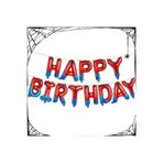 Parti Station Örümcek Adam Happy Birthday Banner Folyo Balon Set