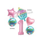 Parti Station Pastane Şeker Cupcake 1 Yaş Balon Set PSSEKER-3