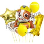 Parti Station Paw Patrol Balon Set 1 Yaş Paw Petrol Rubble Doğum Günü Parti Folyo Balon Seti