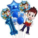 Parti Station Paw Patrol Ryder 1 Yaş Lacivert Balon Set Paw Patrol Ryder Konsept Doğum Günü Parti Balon Set