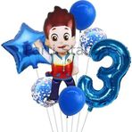 Parti Station Paw Patrol Ryder 3 Yaş Balon Set Paw Patrol Ryder Konsept Doğum Günü Parti Balon Set