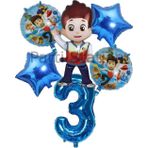 Parti Station Paw Patrol Ryder 3 Yaş Lacivert Balon Set Paw Patrol Ryder Konsept Yıldız Doğum Günü Parti Balon Set