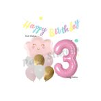 Parti Station Pembe Bulut 3 Yaş Balon Set PSPİNKBULUT