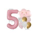 Parti Station Pembe Bulut 5 Yaş Balon Set PSPİNKBULUT-1